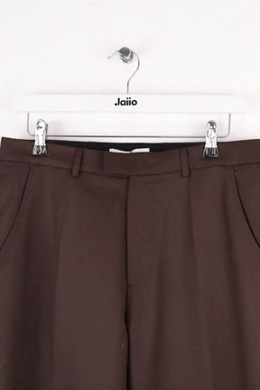 Pantalon droit The Frankie Shop Marron en Laine