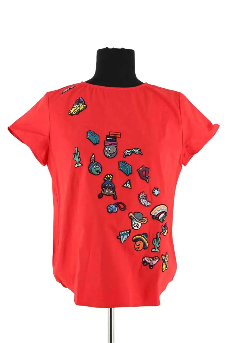 T-shirt Mira Mikati Rouge en Coton, taille M - Seconde Main