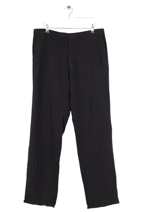 Pantalon droit Hugo Boss Noir en Laine, taille L - Seconde Main