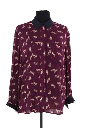 Chemise Paul & Joe Violet en Viscose, taille L - Seconde Main
