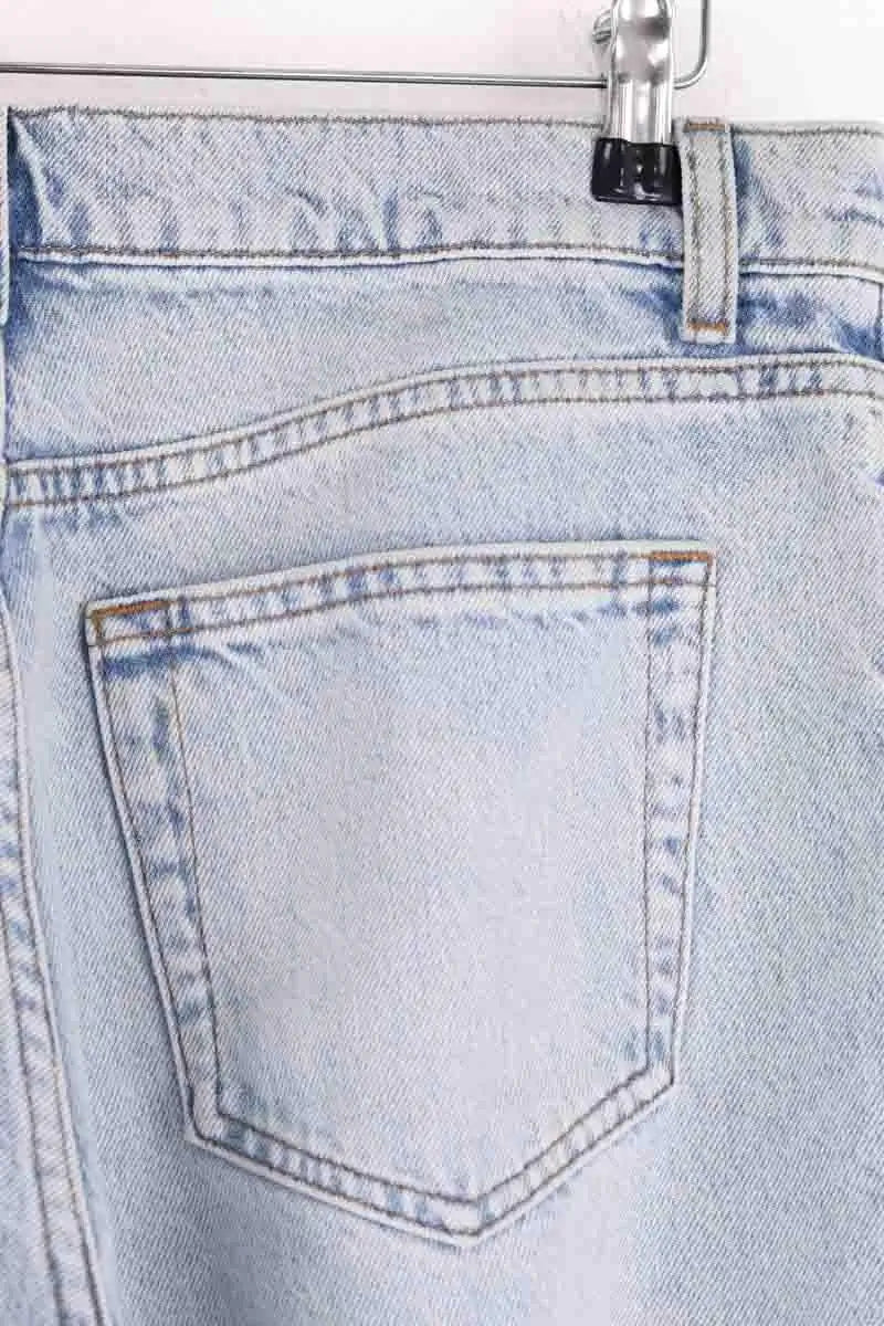 Jean large Reformation Bleu en Coton