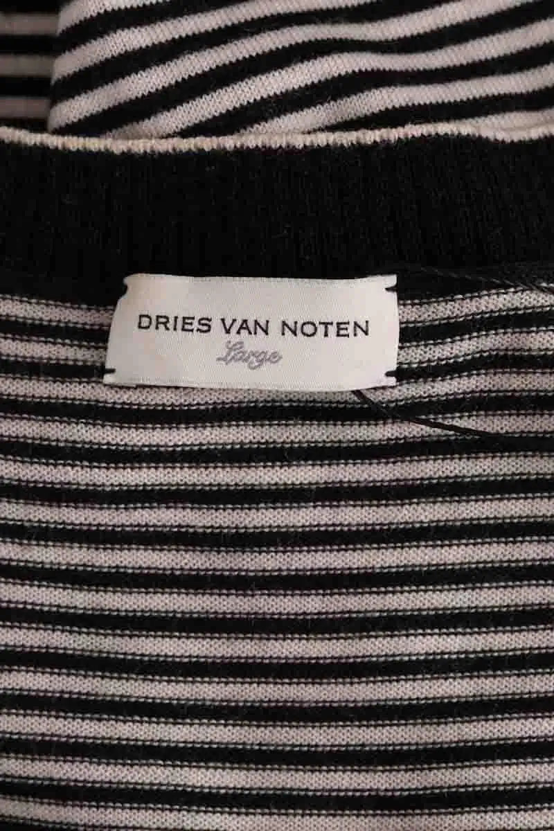 Cardigan Dries Van Noten Noir en Laine