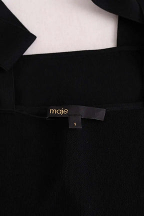 Top sans manche Maje Noir en Viscose