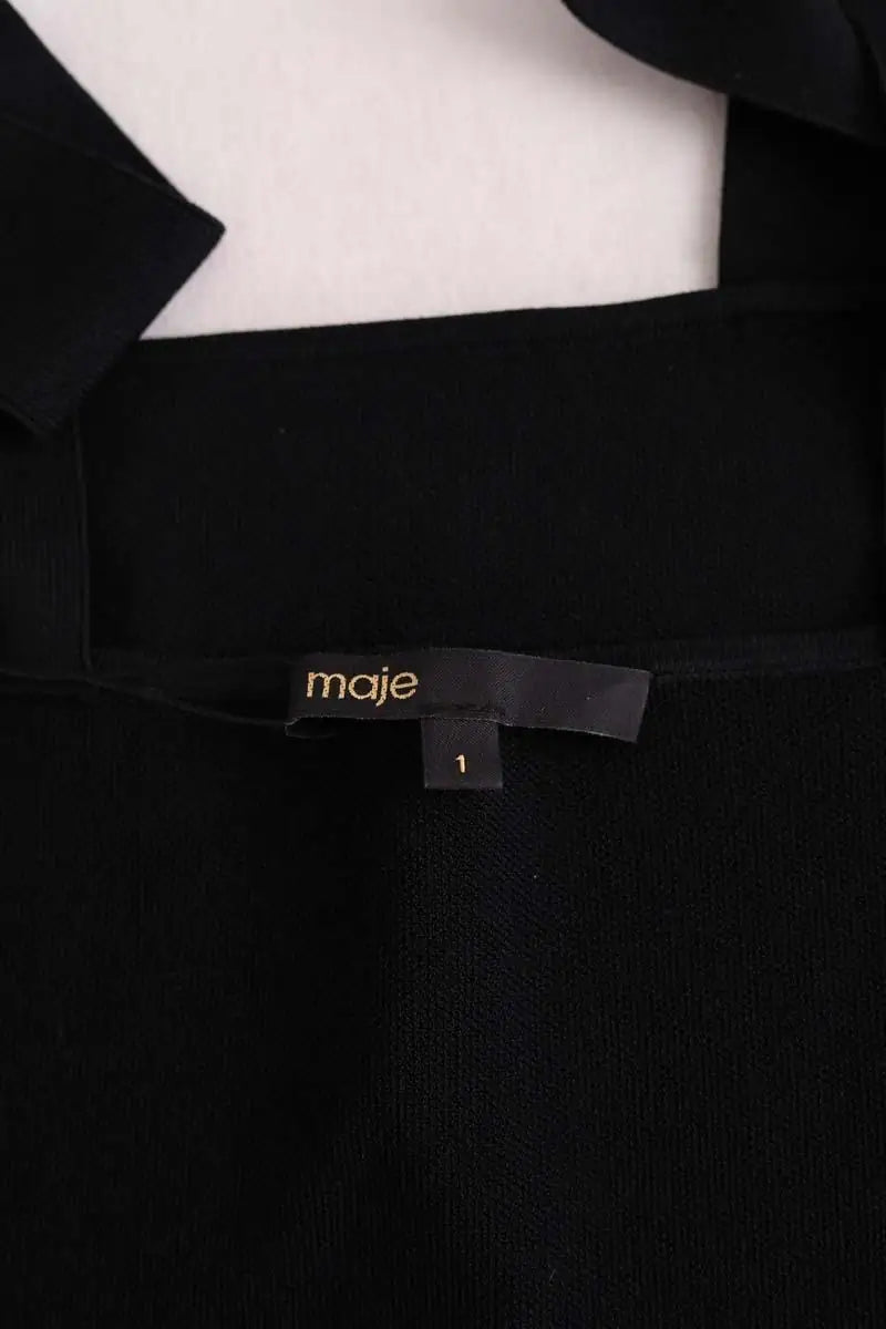 Top sans manche Maje Noir en Viscose