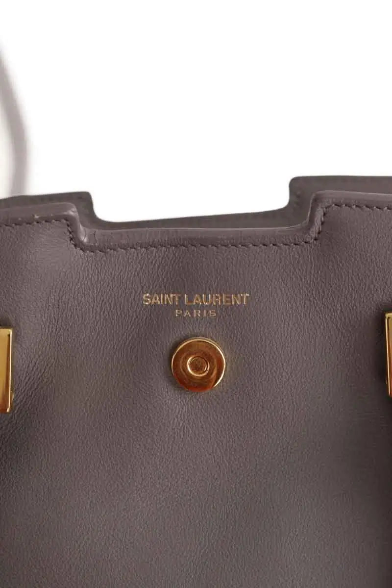 Sac à main Saint Laurent Gris en Cuir