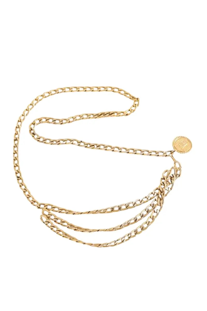 Ceinture chaîne Chanel Doré en Métal, taille L - Seconde Main