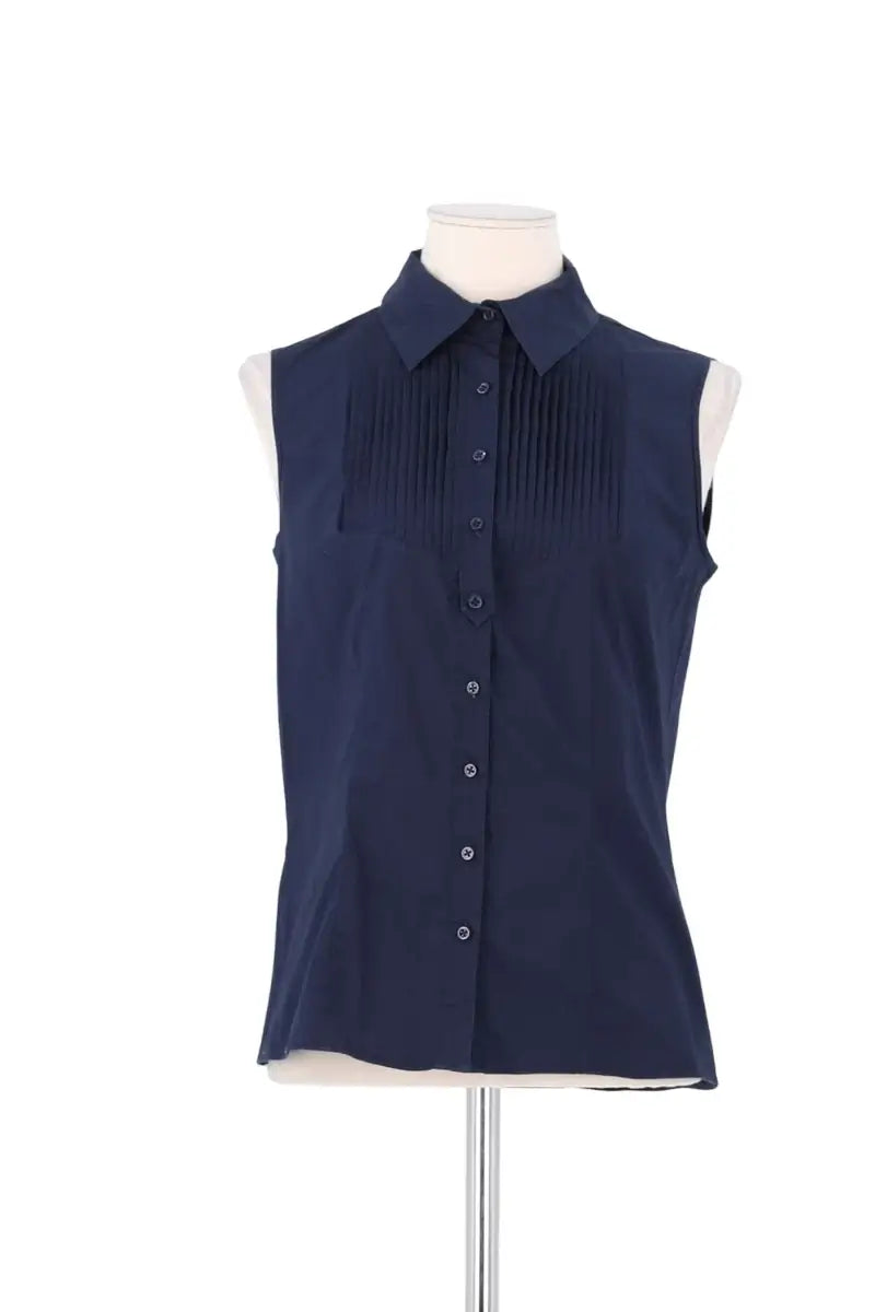Top sans manche Joseph Marine en Coton, taille M - Seconde Main