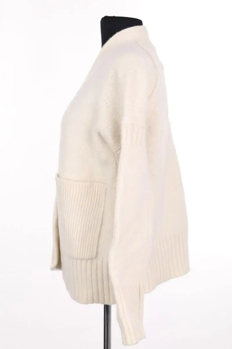 Cardigan Notshy Blanc en Laine