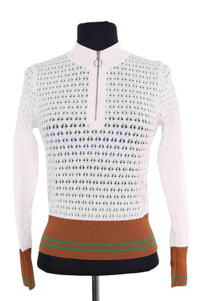 Pull Sandro Blanc en Viscose, taille XS - Seconde Main
