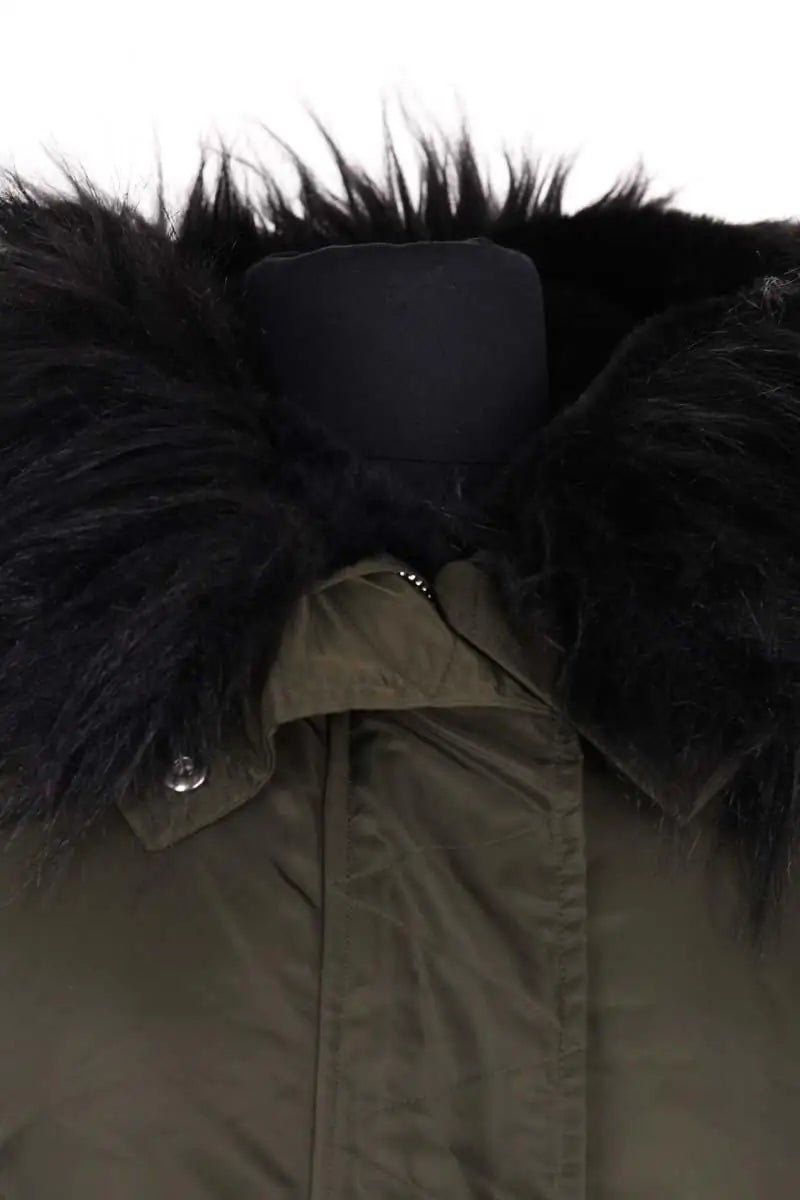Parka Maje Kaki en Synthétique