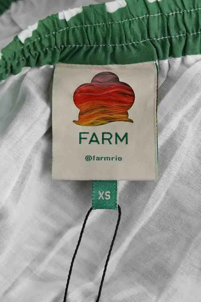 Top sans manche Farm Rio Vert en Coton