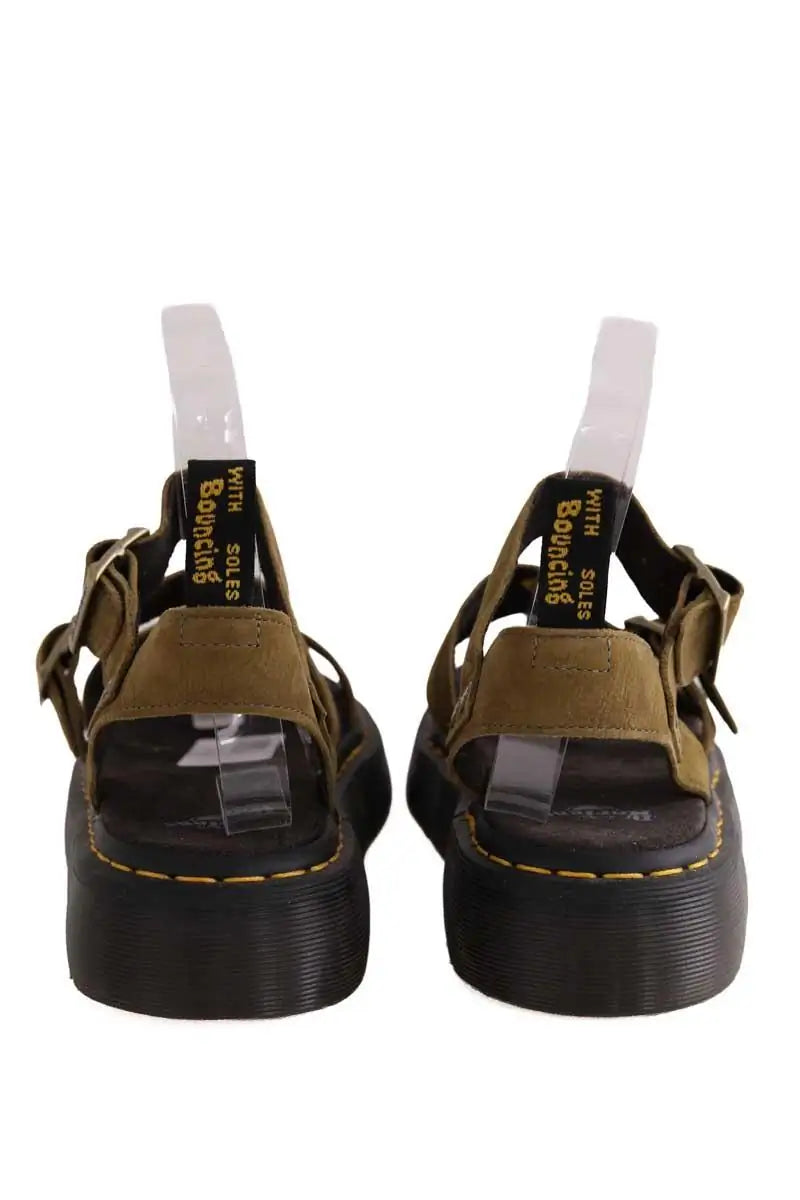 Mules Dr. Martens Kaki en Daim