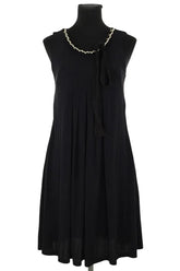 Robe Marella Noir en Synthétique, taille M - Seconde Main