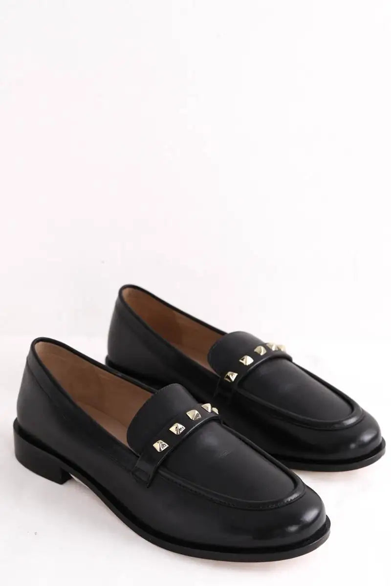 Mocassins LK Bennett Stellar Noir en Cuir