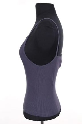 Top sans manche Balzac Bleu en Coton