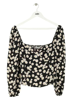 T-shirt Reformation Noir en Viscose, taille S - Seconde Main