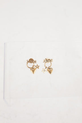 Boucles d'oreilles Dior  Doré
