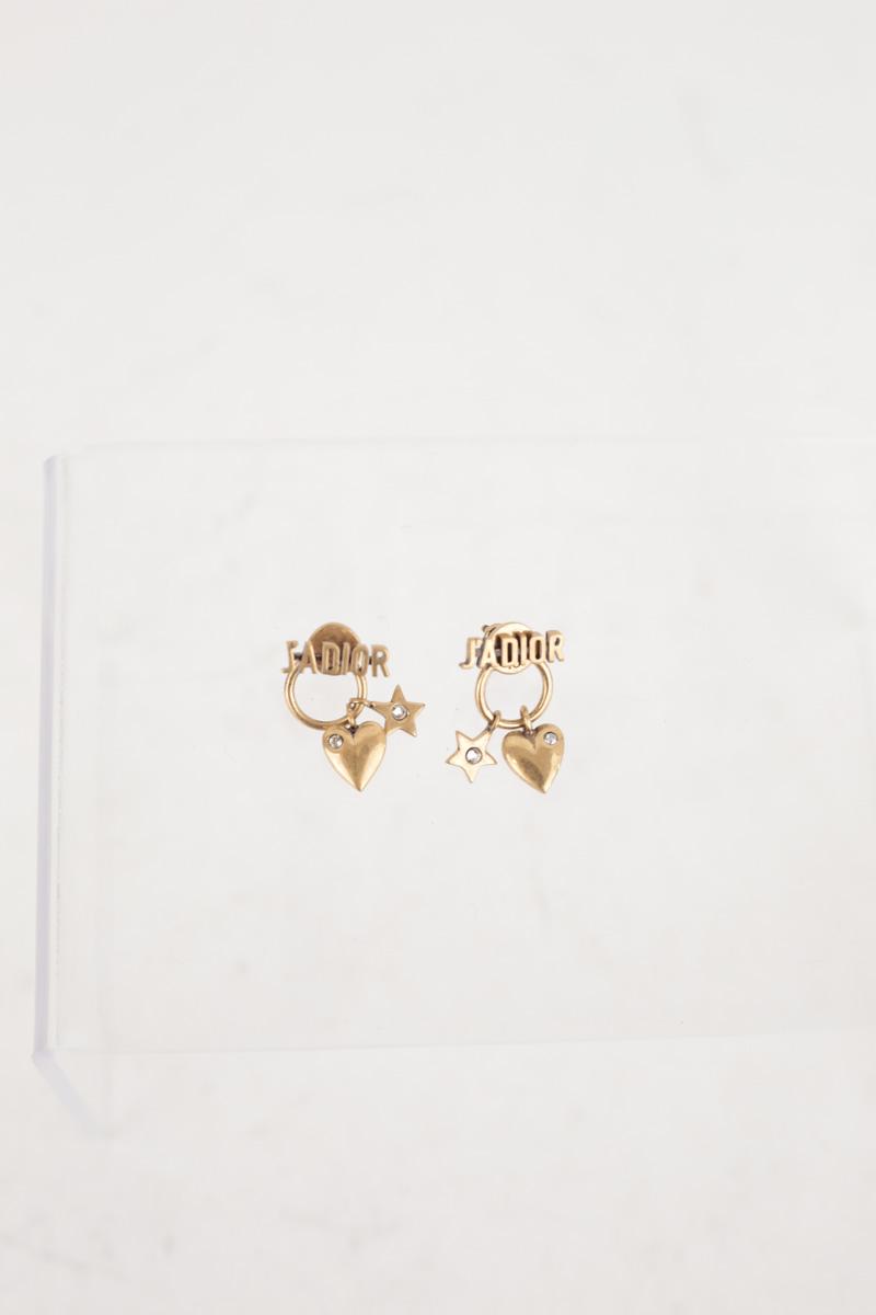 Boucles d'oreilles Dior  Doré