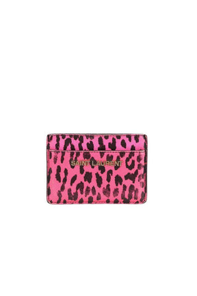 Porte-cartes Saint Laurent  Rose
