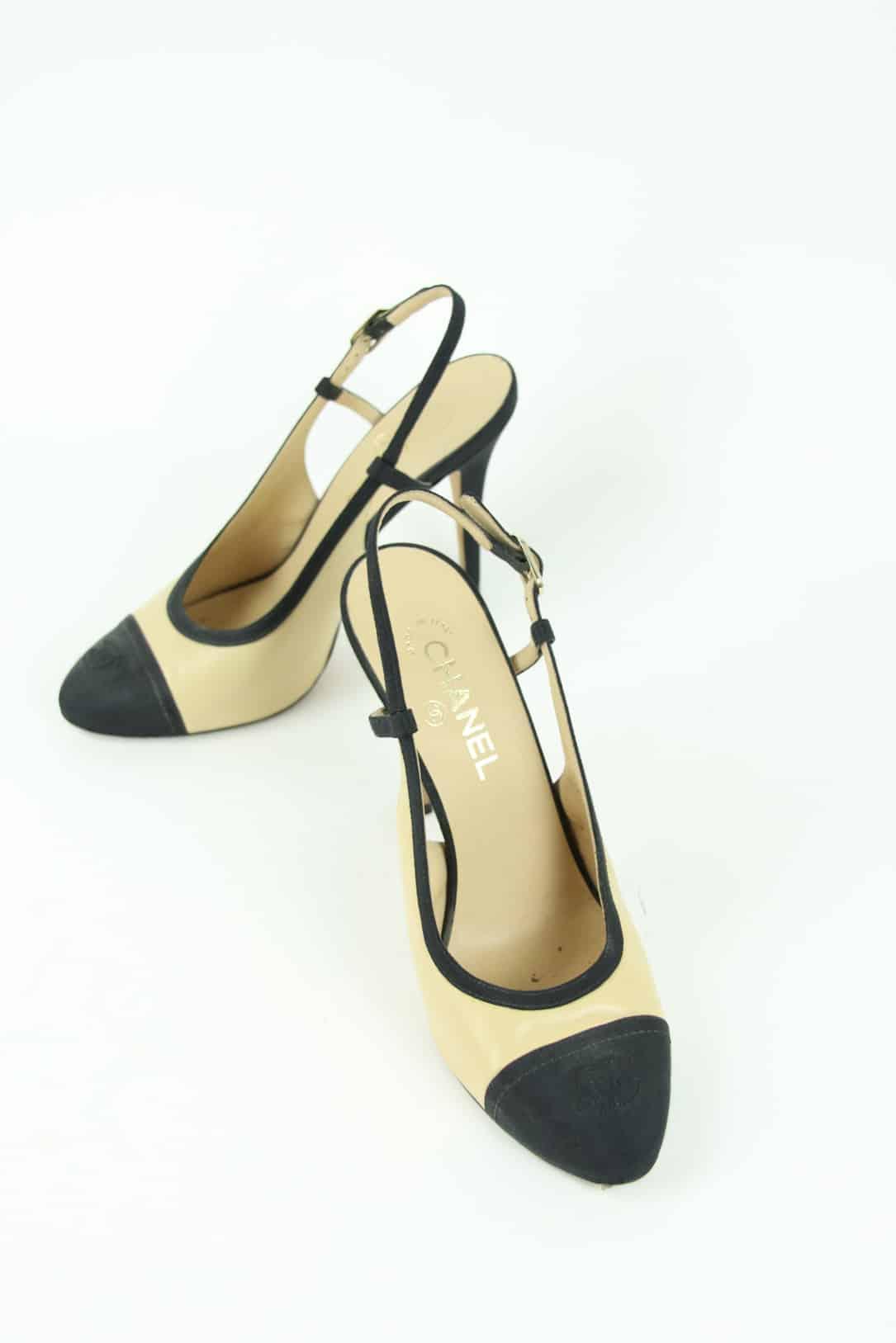 Sandales à talons Chanel  Beige