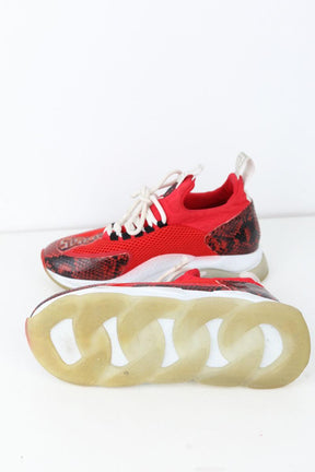 Baskets basses Versace  Rouge