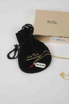 Collier or - Pendentif croix Undercover  Doré