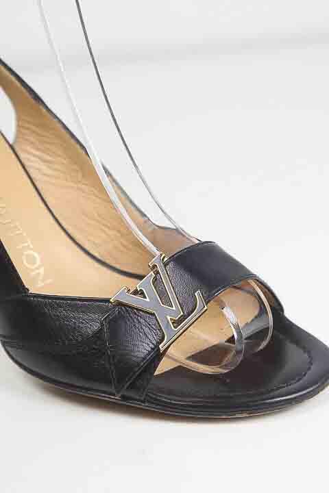 Chaussures Sandales Louis Vuitton Noir d'occasion