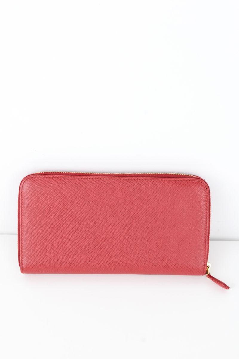 Portefeuille en cuir  Prada  Rouge