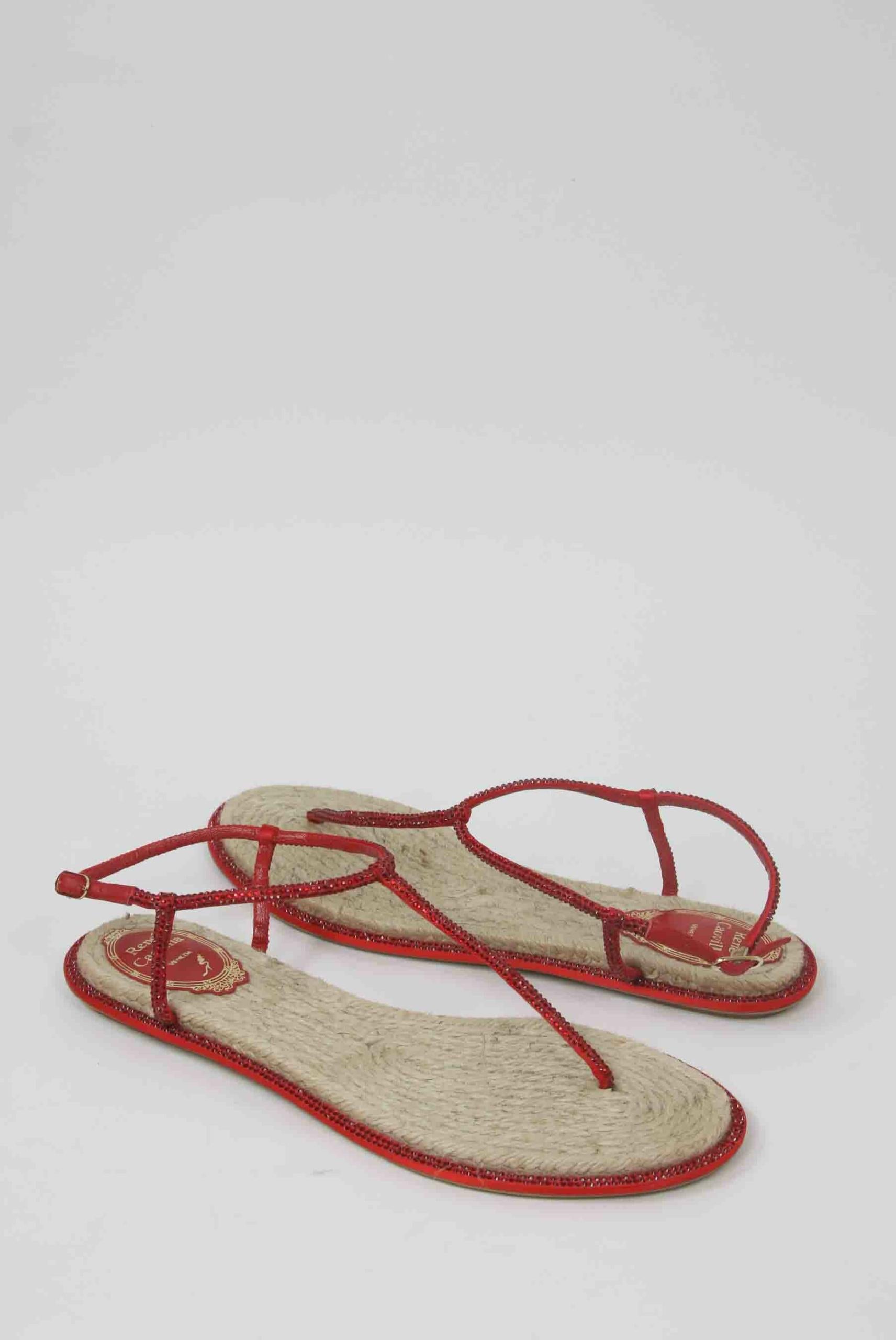 Sandales Rene Caovilla  Rouge