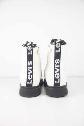 Bottes à lacets Levis  Blanc