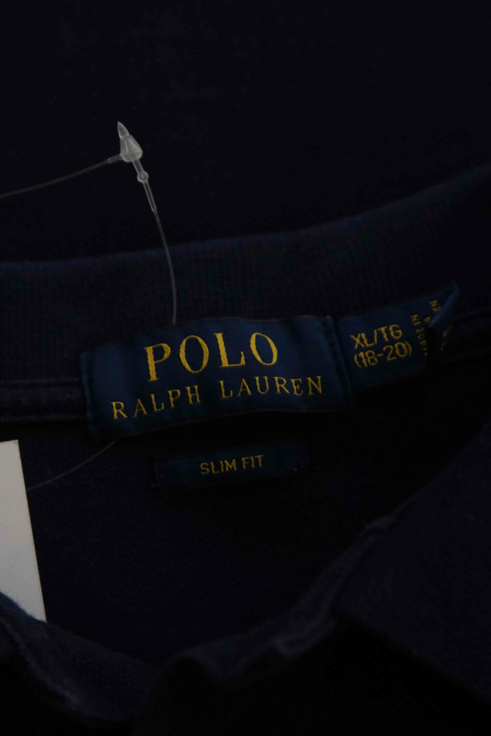 Polo manches longues - Slim fit Ralph Lauren Polo classique manches longues Marine