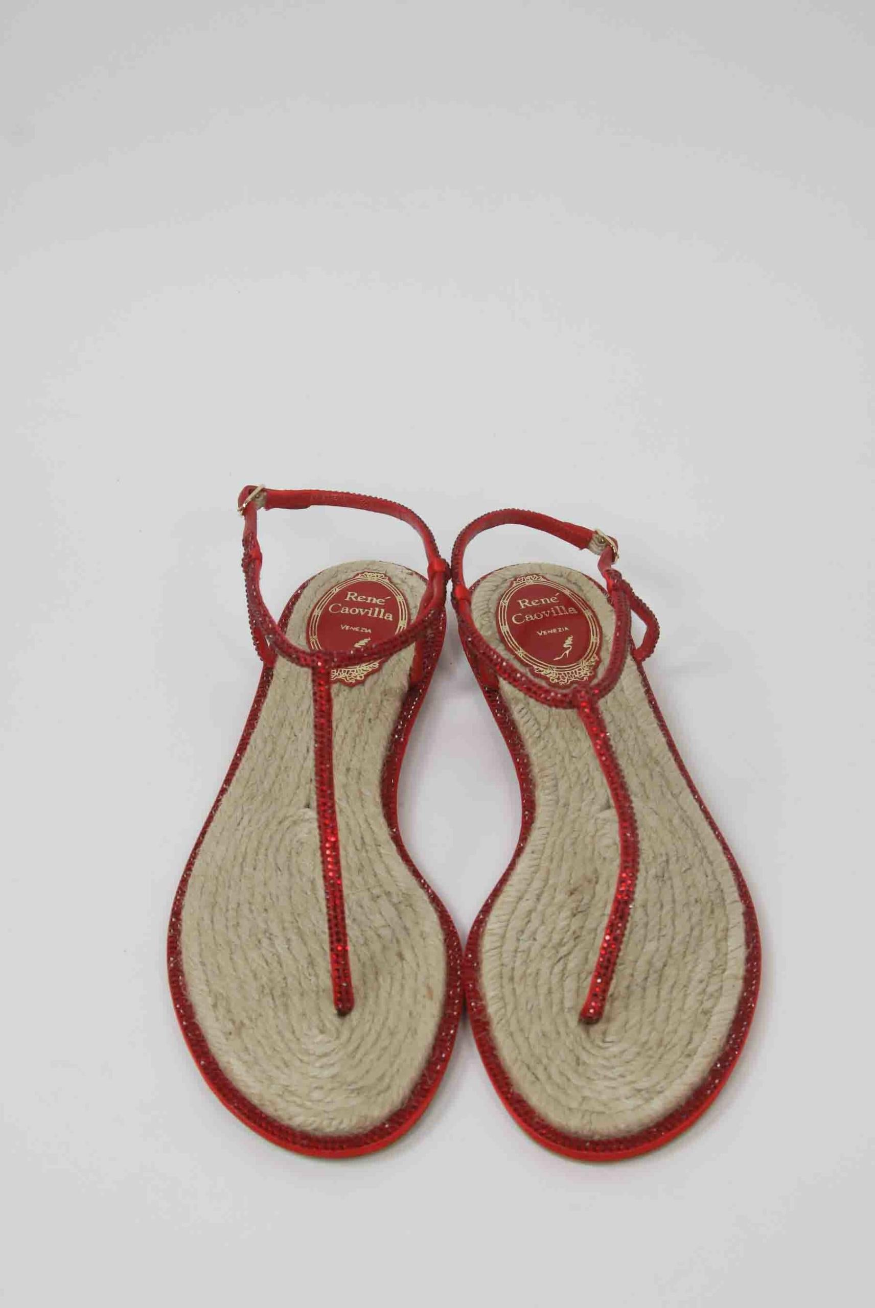 Sandales Rene Caovilla  Rouge