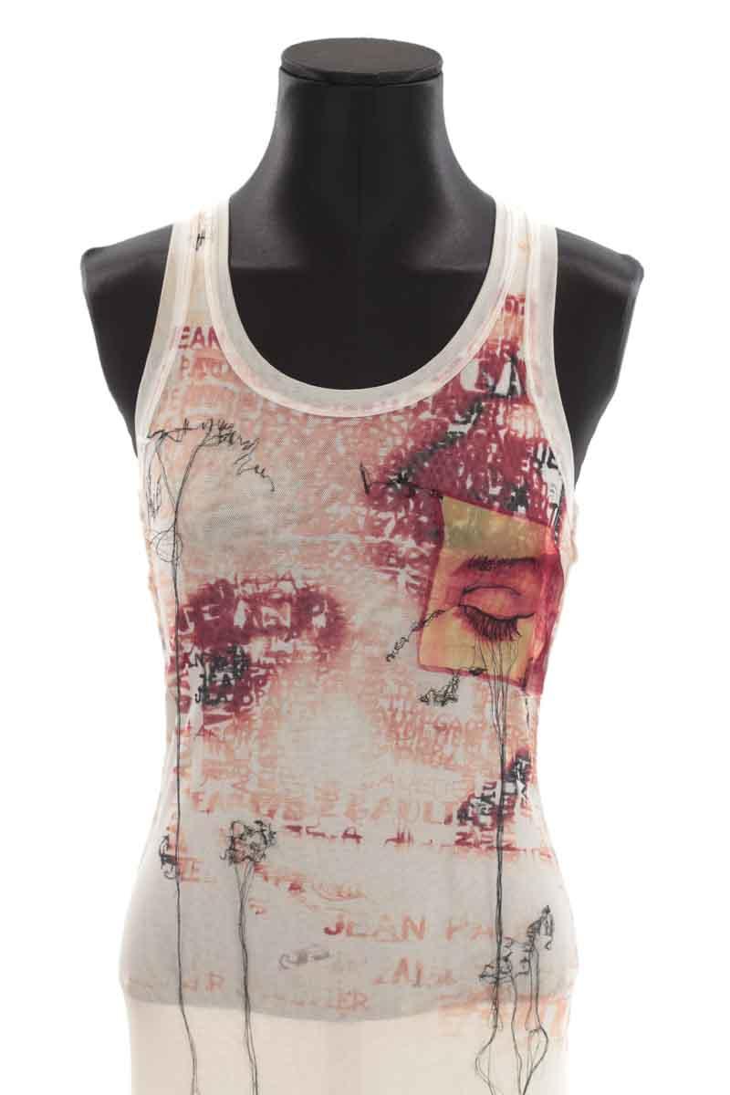 Mi-longueur Jean Paul Gaultier  Blanc