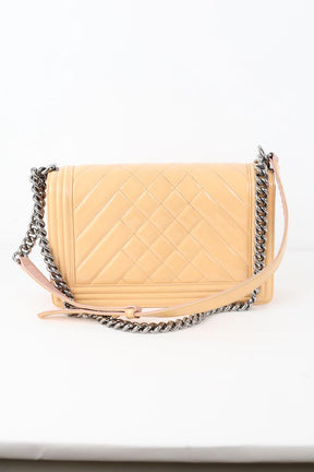 Bandoulière Chanel Boy Beige