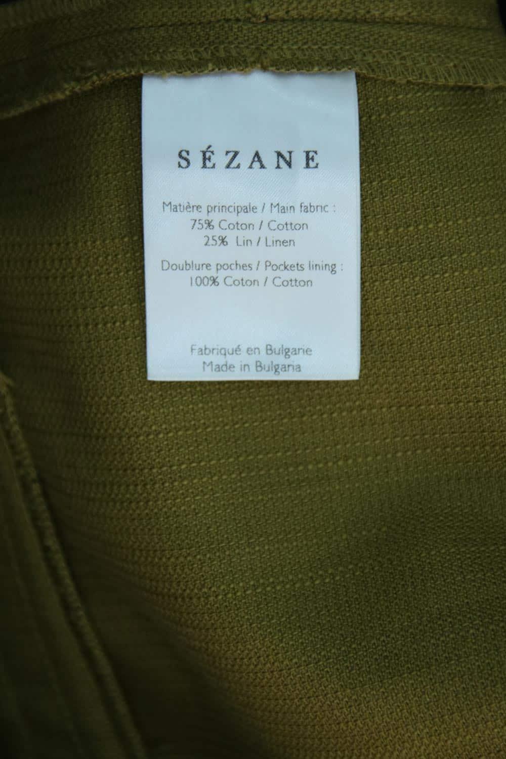 Le Cabas - Khaki - Cotton fabric - Sézane
