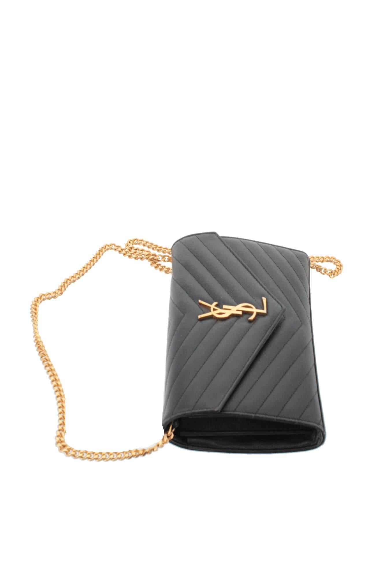 Bandoulière Saint Laurent Cassandra Noir