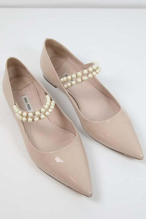 Ballerines Miu Miu  Beige