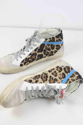 Baskets Golden Goose Mid Star Beige