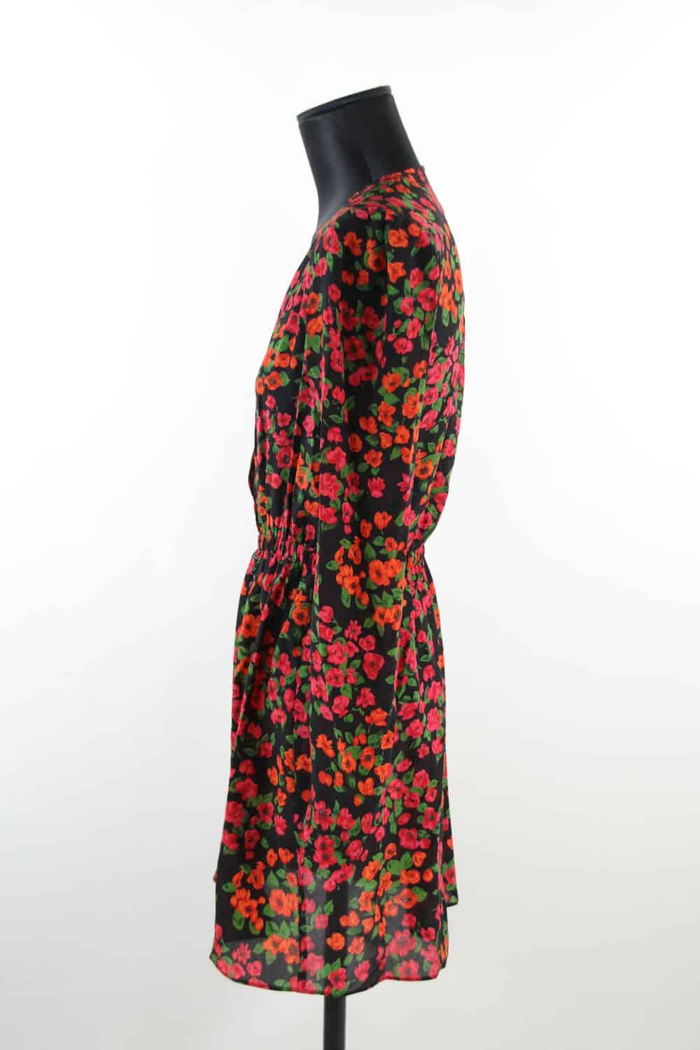 Robe Fleurie Robe The Kooples Rouge Et Noire Robes The Kooples De