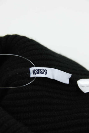 Echarpes Poncho Gallery  Noir