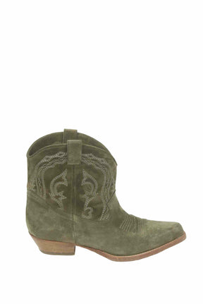 Bottes western en daim