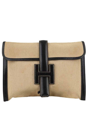 Pochette Hermès Jige Beige