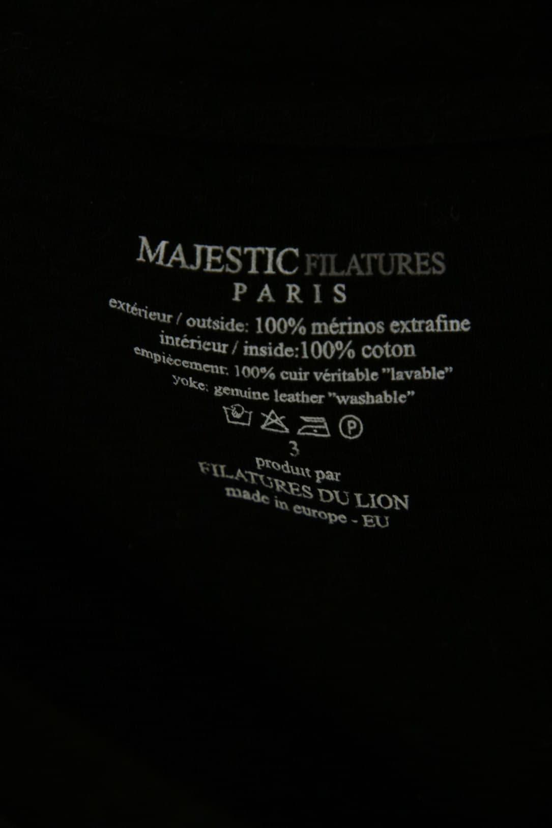 T-shirts Majestic Filatures  Noir