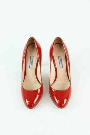 Escarpins vernis  Prada  Rouge