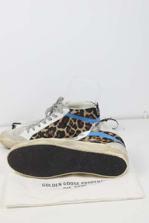 Baskets Golden Goose Mid Star Beige