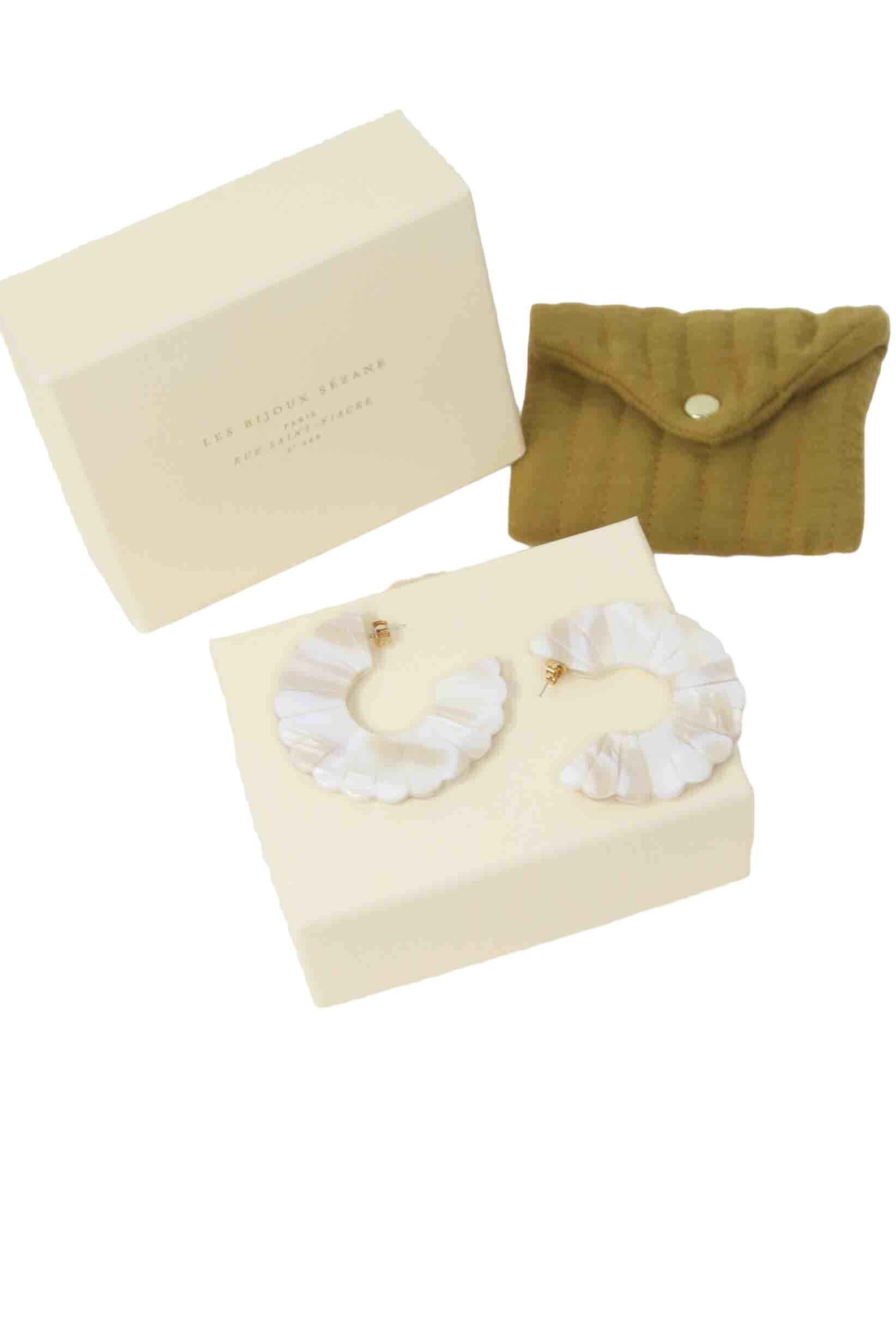 Boucles d'oreilles Sézane  Blanc