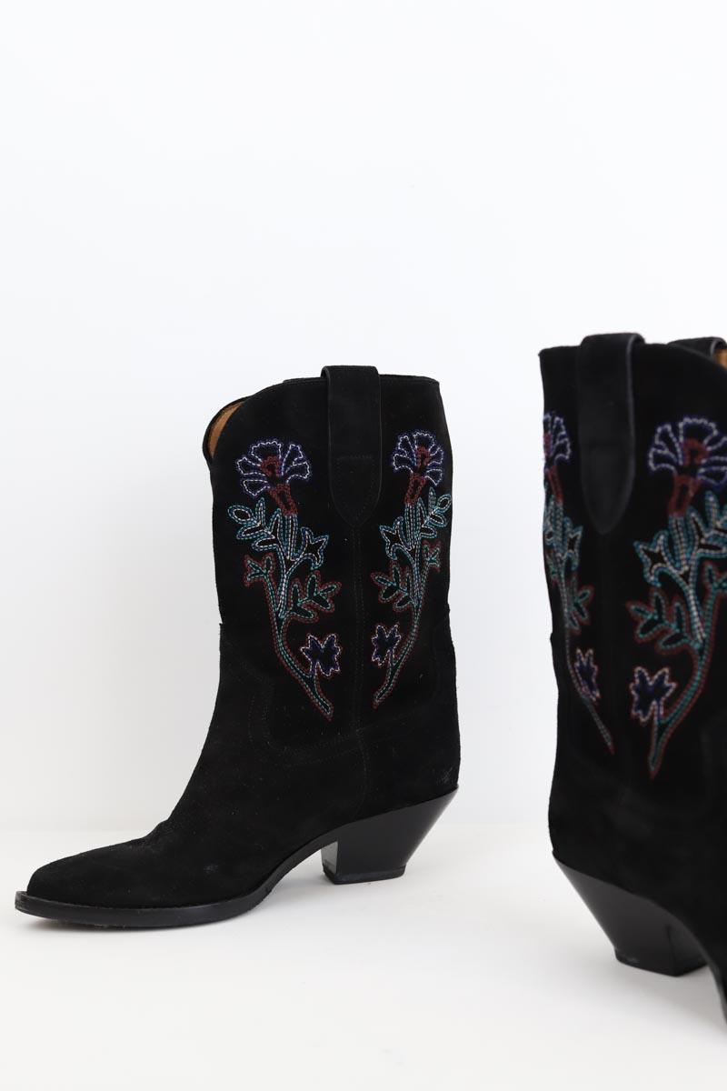 Bottes de cow-boy Isabel Marant  Noir