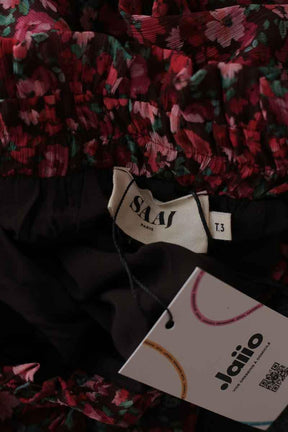 Mi-longueur Saaj  Rouge