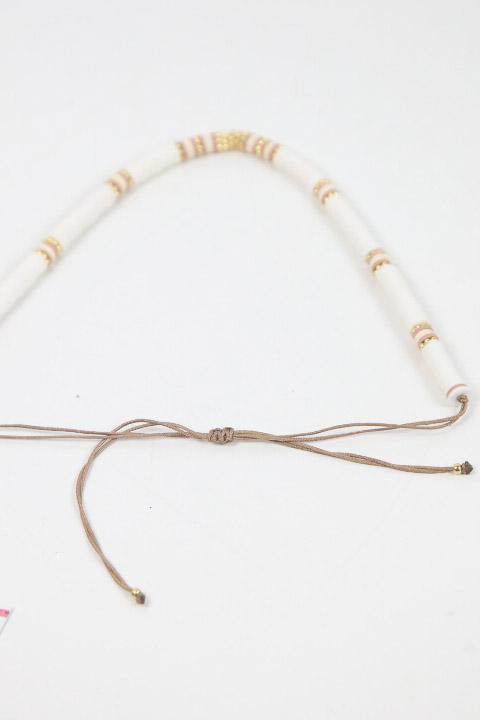 Collier Mumday Mornings  Blanc