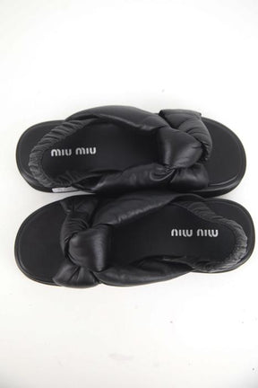 Mules Miu Miu  Noir